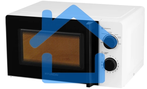 Микроволновая печь Hyundai HYM-M2047 белый, 20 л, 700 Вт, переключатели - поворотный механизм