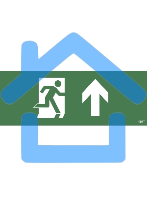 Этикетка самоклеящаяся IEK LPC10-1-35-13-FVERH Фигура/стрелка вверх ССА 1005