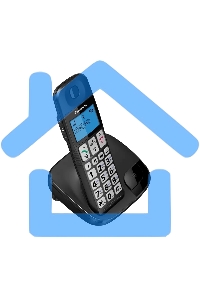 Телефон беспроводной (DECT) Panasonic KX-TGE110UCB черный