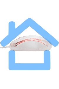 Мышь проводная Гарнизон GM-100W белый, 1000 dpi, USB, кнопки - 3