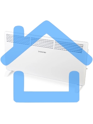 Конвектор Starwind SHV1020 белый 2000 Вт, 25 м2, термостат