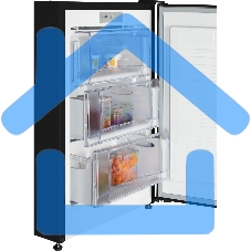 Морозильная камера Nordfrost DF 256 BAP, черный, 100л, 3 ящика