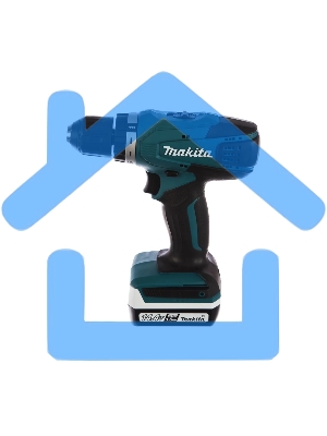 Дрель-шуруповерт Makita DF347DWE Дрель ак, 14.4В,2х1.5Ач Li-ion,БЗП-10мм,0-400\0-1400об\м,30\15Нм,1.4кг,чем,G-серия