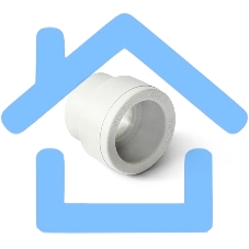 Муфта переходная (Полипропилен PP-R) Белая 50-20