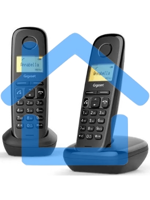 Радиотелефон Dect Gigaset A270 Duo Rus черный (труб. в компл.:2шт) АОН