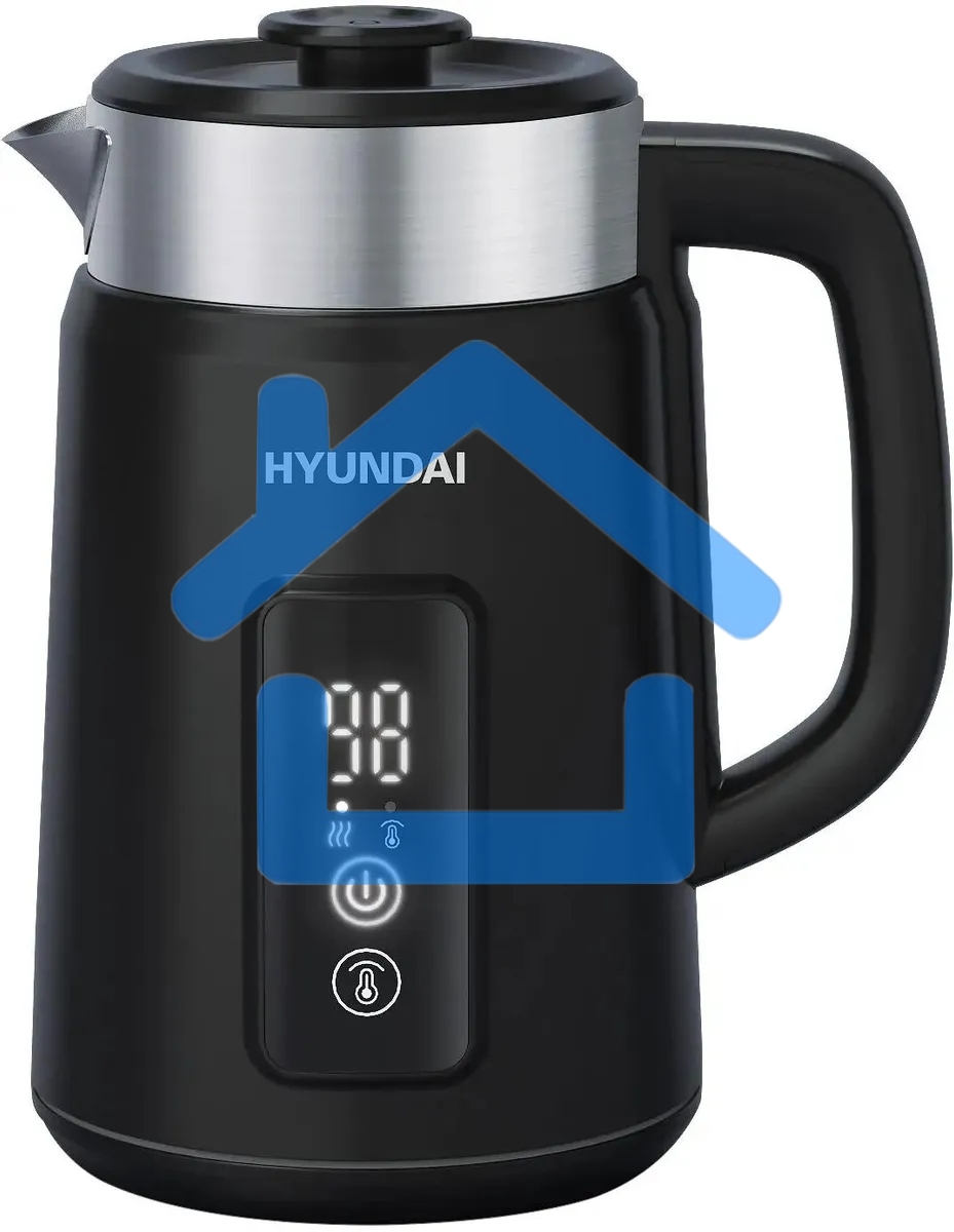 Чайник электрический Hyundai HYK-S3505 1.5 л, 2200 Вт, черный