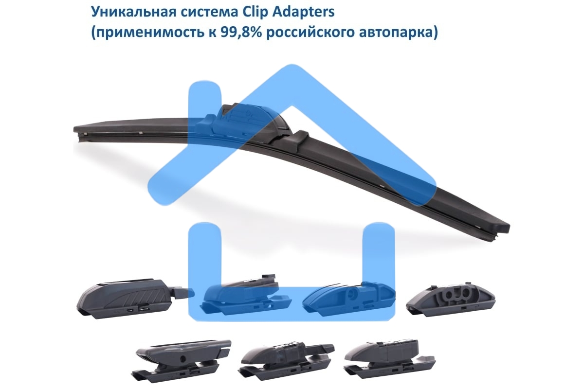 Бескаркасная щетка GOODYEAR GY000437 PREMIUM 17''/43см