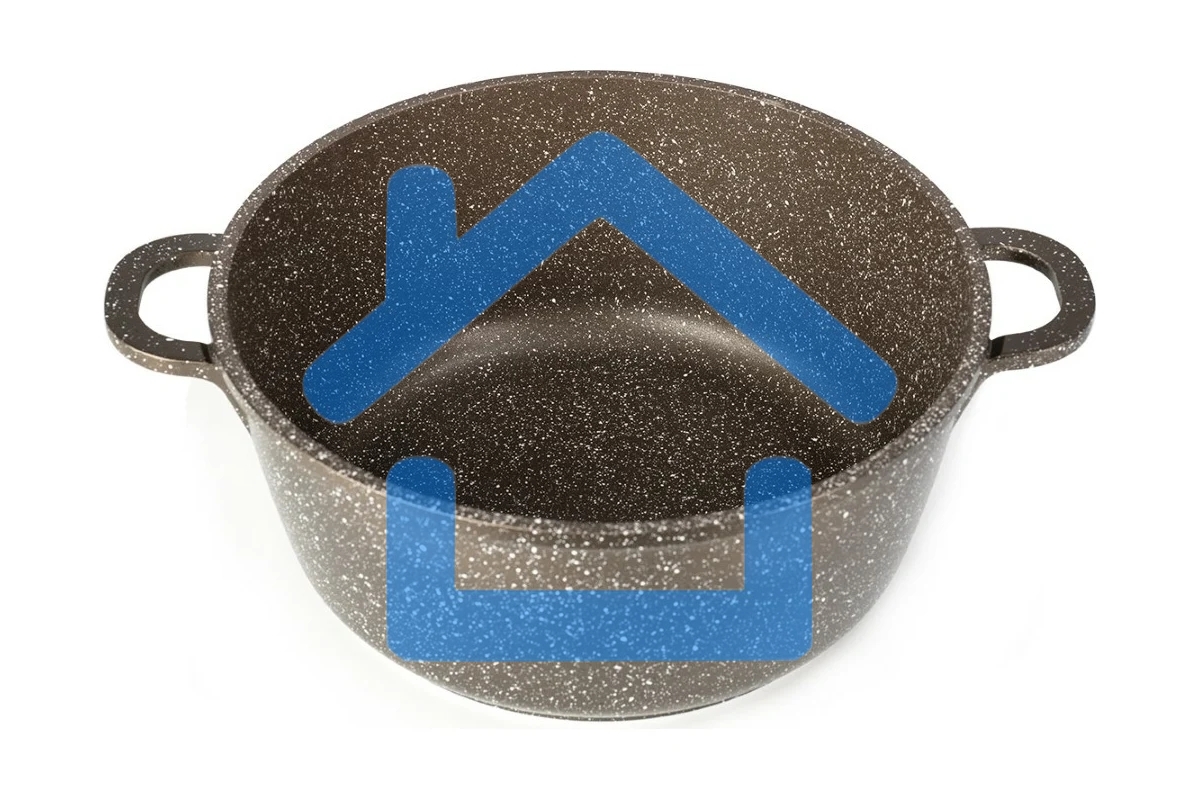 Кастрюля LARA LR02-205 Rio CHOCO 26х11,5см, 5 л, мрамор, капсулированное, индукц. дно, крышка