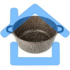 Кастрюля LARA LR02-205 Rio CHOCO 26х11,5см, 5 л, мрамор, капсулированное, индукц. дно, крышка