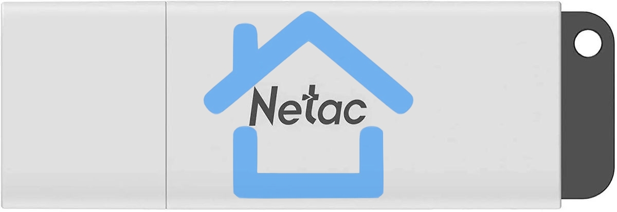 Флешка USB R/W Netac U185, 4ГБ, USB2.0, белый NT03U185N-004G-20WH