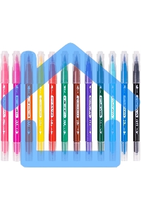 Фломастеры Deli EC151-12 Color Emotion 12 цветов, пластиковая коробка (12шт)