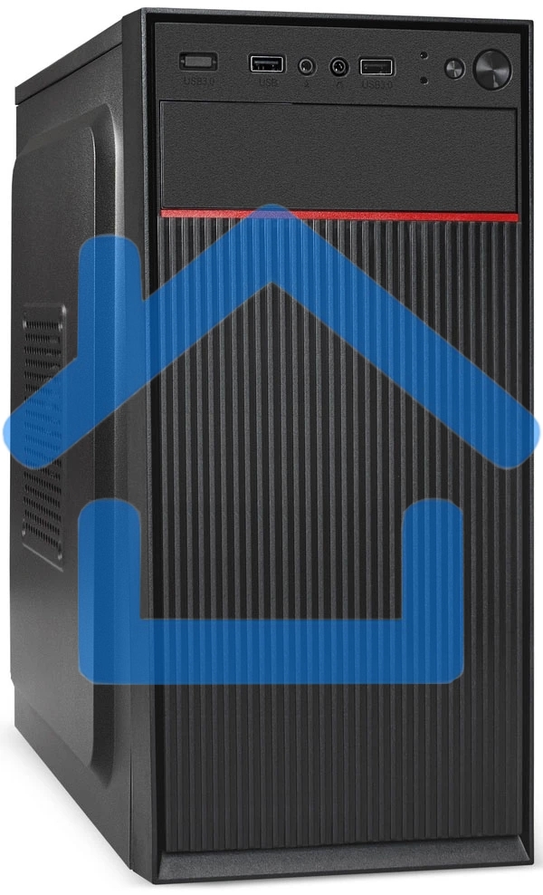 Компьютерный корпус Minitower ExeGate BAA-113-AA500 (mATX, БП AA500 с вент. 8см, 2*USB, аудио, черный)