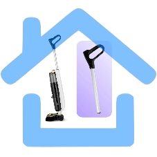 Пылесос моющий Kitfort КТ-5220 120Вт белый/черный