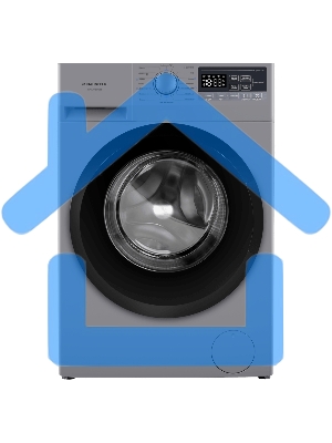 Стиральная машина Maunfeld MFWM148STSL02 серебристая, загрузка фронтальная 8кг, 1400 об/мин., класс: A+++