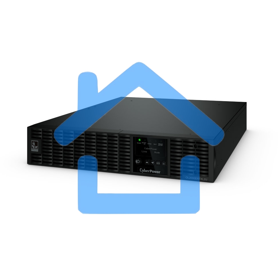 Источник бесперебойного питания Online CyberPower OL2000ERTXL2U 2000VA/1800W USB/RS-232/Dry/EPO/SNMPslot/RJ11/45/ВБМ (8 IEC С13, 1 IEC C19)