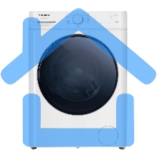 Стиральная машина Maunfeld MFWM128WH053 белая, загрузка фронтальная 7.5кг, 1200 об/мин., класс: A+++