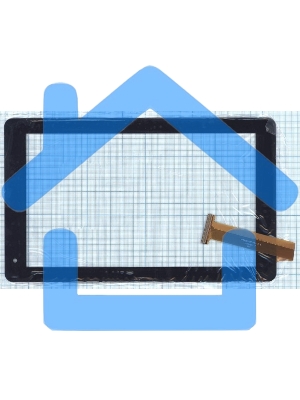 Сенсорное стекло (тачскрин) VTCP090A25-FPC-2.0, черное