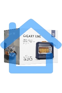 Тостер Galaxy Line GL 2913, синий, пластик, 900 Вт