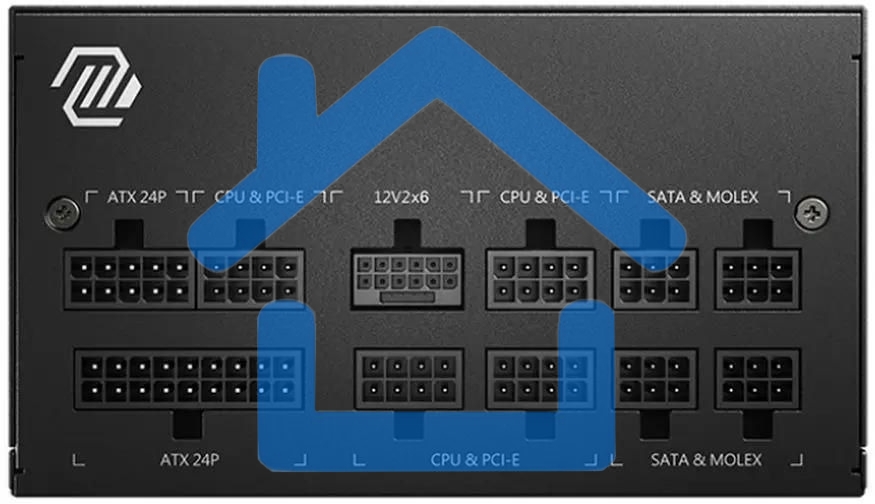Блок питания MSI MAG A850GL PCIE5, 850W, 80 PLUS Gold, полностью модульный, ATX 3.0, PCIE5