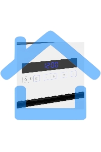 Шкаф духовой газовый с электрическим грилем Maunfeld MOGM703W, встраиваемый
