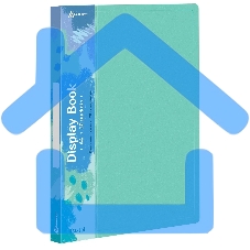 Папка с 20 прозрачными вкладками Бюрократ Pastel PAST20GRN A4, пластик, 0.5мм, торцевой карман с бумажной вставкой, мятный