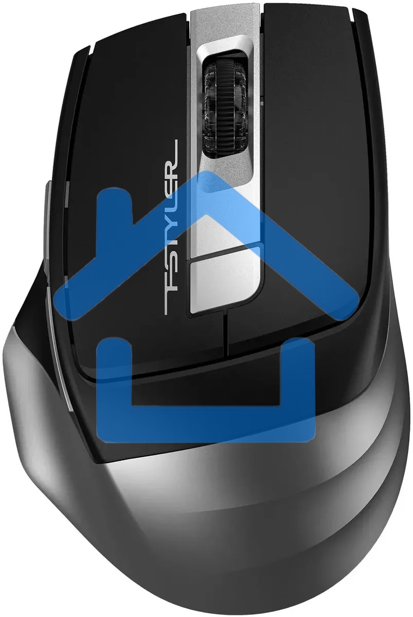 Мышь беспроводная A4Tech Fstyler FB35S серый/черный, 2000 dpi, радиоканал, Bluetooth, USB, кнопки - 5