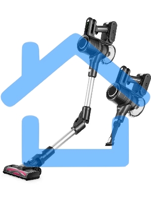 Пылесос ручной Kitfort КТ-5168 150Вт белый/черный (в компл.:1мешок)