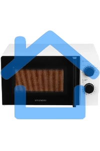 Микроволновая печь Hyundai HYM-M2047 белый, 20 л, 700 Вт, переключатели - поворотный механизм