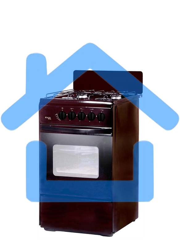 Плита газовая Лада Nova RG 24039 B коричневый, конфорок 4 газовых, духовка 50 л, 50 см x 85 см x 60 см