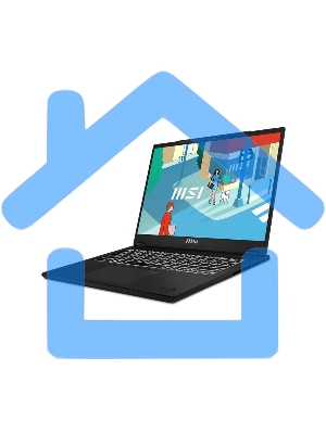 Ноутбук Modern 14H черный 9S7-14L112-088 Core i5-13420H 14” 16:10 FHD+ (1920x1200),60Hz IPS DDR4 16Gb*1 Iris Xe Graphics 512Gb SSD 3cell (53.8Whr) 1.6kg Single backlight (White) DOS,1y KB Eng/Rus