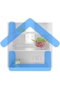 Холодильник Бирюса Б-H960NF красный двухкамерный 240/100л морозилка снизу, No Frost