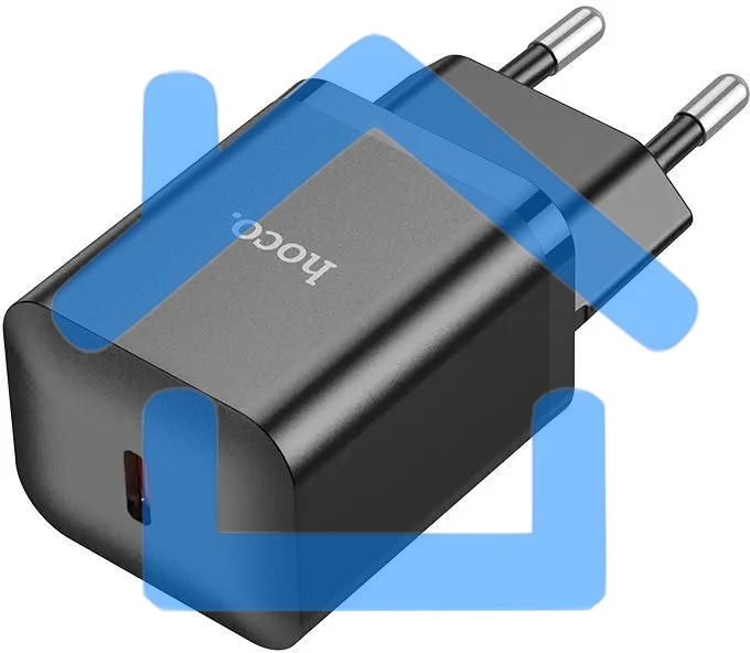 Сетевое зарядное устройство Hoco N27 Black 20W 3A+2.22A+1.67A (PD+QC+AFC) USB-C универсальное черный