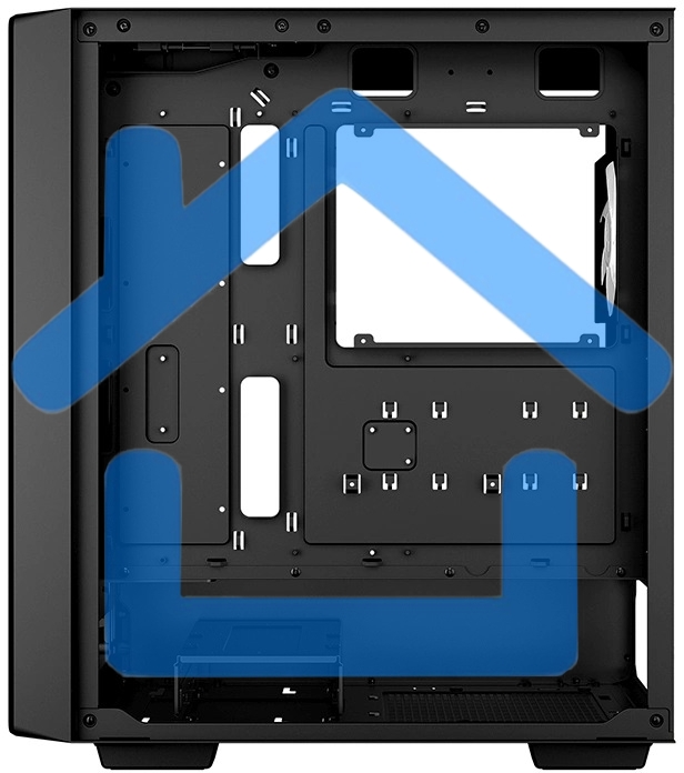 Компьютерный корпус Deepcool CC560 MESH V2 черный без БП ATX 8x120мм 5x140мм 1xUSB 2.0 audio bott PSU