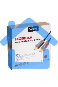 Активный оптический кабель HDMI 19M/M,ver. 2.0, 4K@60 Hz 30m VCOM D3742A-30M