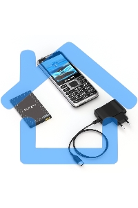 Мобильный телефон Maxvi X10i серебристый металлик