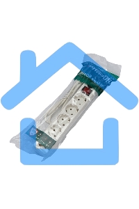 Сетевой фильтр Гарнизон ECL-5-W-1.4, 5р, 10А, 1.4м, ур.защиты 4, белый, пакет