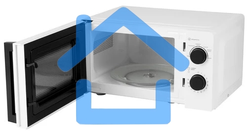 Микроволновая печь Hyundai HYM-M2047 белый, 20 л, 700 Вт, переключатели - поворотный механизм