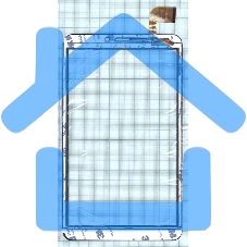 Сенсорное стекло (тачскрин) WJ1312-FPC-V1.0, черное