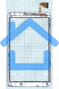 Сенсорное стекло (тачскрин) WJ1312-FPC-V1.0, черное