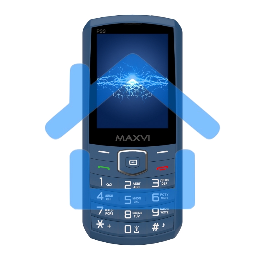 Мобильный телефон Maxvi P33 маренго