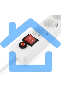 Сетевой фильтр Гарнизон ECL-5-W-1.4, 5р, 10А, 1.4м, ур.защиты 4, белый, пакет