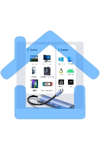 Мультифункциональный хаб Vention USB Type C 5 в 1