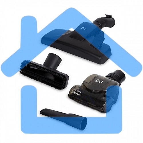 Пылесос BQ VC1606C серо-красный, 420/1600 Вт, уборка сухая, пылесборник контейнер 3 л