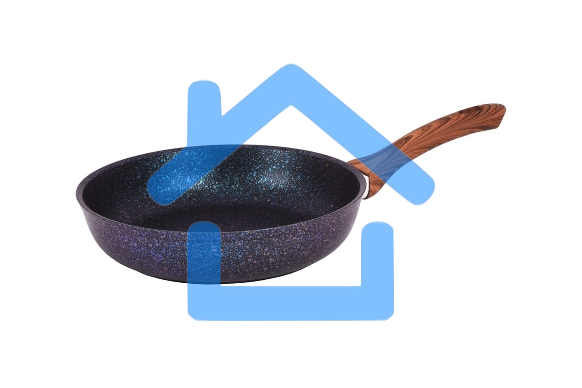 Сковорода Kukmara СГГ280А, 28см, без крышки, синий