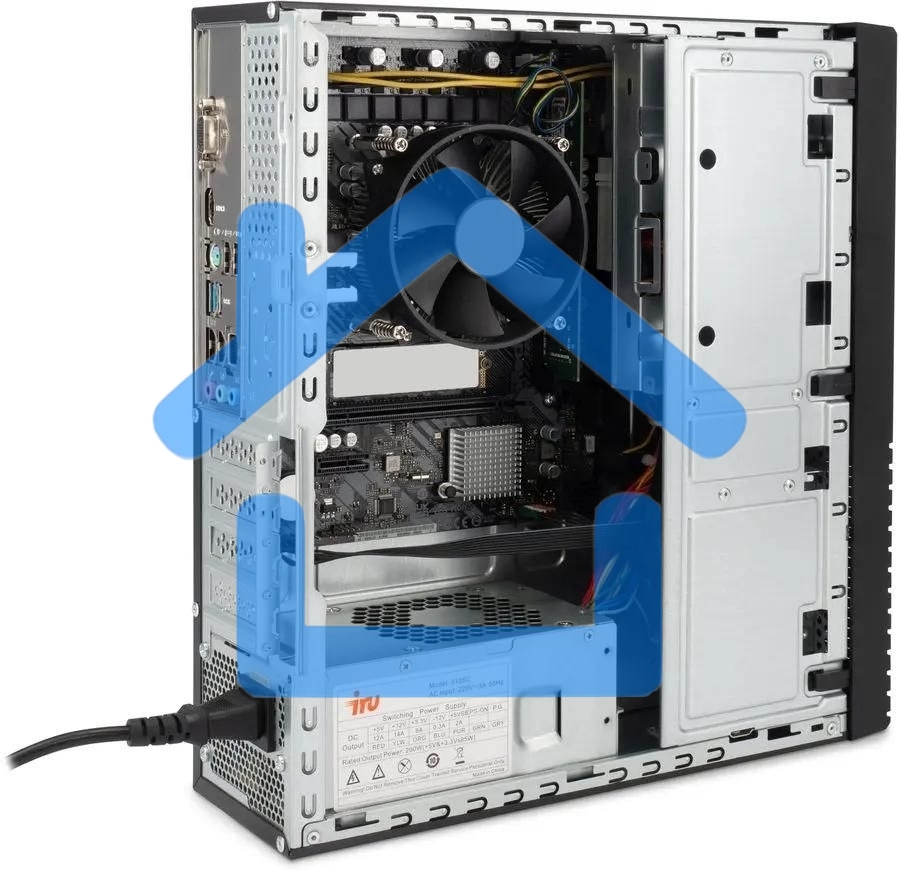 Персональный компьютер IRU 310SC SFF Cel G6900 (3.4) 8Gb SSD256Gb UHDG 710 Windows 11 Professional GbitEth 200W черный (2017897)