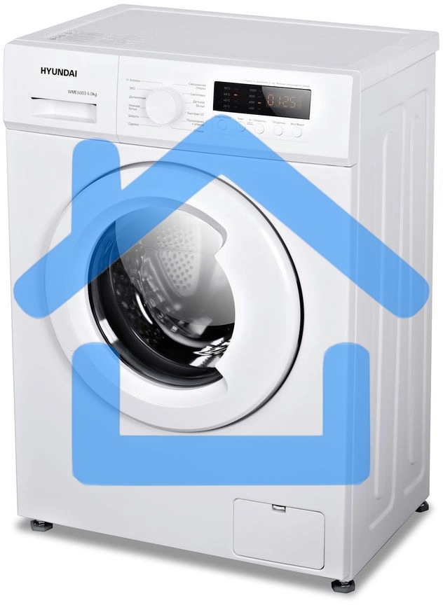 Стиральная машина Hyundai WME6003 белый, загр. фронтальная макс.: 6 кг 1000 об/мин класс: А++