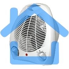 Тепловентилятор Engy EN-509 настольный, белый, 2000 Вт, 20 м2, термостат (014984)