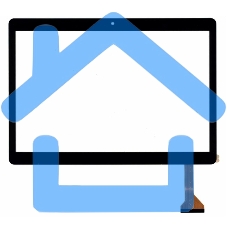 Сенсорное стекло (тачскрин) WJ1825-FPC-V1.0, черное