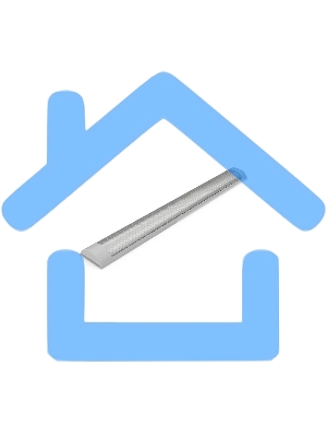 Светильник светодиодный линейный Gauss LED ДПО 50 Вт 5000 Лм 4000К 1492х75х25 мм IP40 сталь призма WLF-2