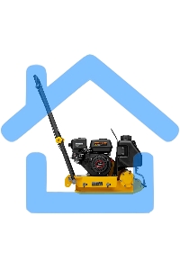 Виброплита бензиновая Denzel VC-30W 3.6 л, 1.7 л/ч, 30 кН, подошва 65х45, 108 дБ